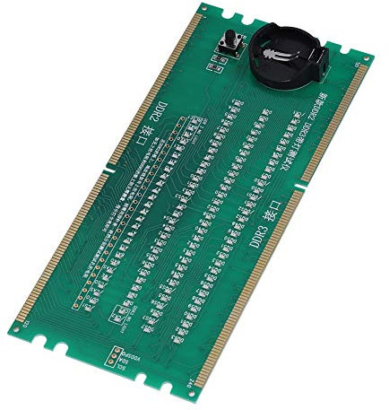 Yctze Zwei-in-Eins-Desktop-Motherboard- und RAM-Tester, DDR2/DDR3-kompatibel, mit Leuchtanzeige – für Stromversorgung und PC-Speichertests