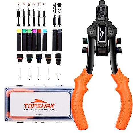 La remachadora de tuercas manual RG3 completa tipos de tareas 3 en 1 con un ahorro extremadamente laboral