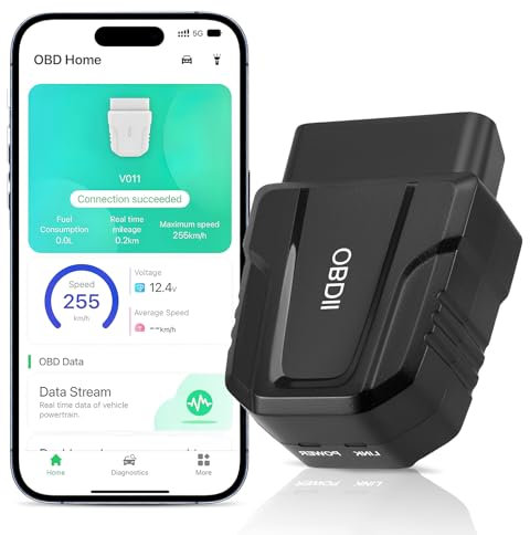 OBD2 Code Reader, Car Fault Code Reader, Bluetooth 5.4 OBD Code Reader Car Diagnostic Scanner Tool With Real-Time Data, Obdii Diagnostic Tester for los Android Windows, Vehicle Health Checker