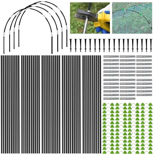 Túnel para Túnel de Jardín,50 Piezas Aros de Invernadero para Cultivar Túneles,Garden Aros de Invernadero,Arcos Invernadero Tunel,Túnel Invernadero,Túnel para Plantas