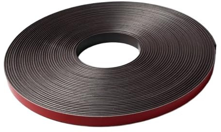 11 mm di larghezza, A+B, nastro magnetico con retro adesivo, nastro magnetico per artigianato, rotolo magnetico autoadesivo lato A+B per fai da te, progetti artistici (3 m lato A 3 m lato B)
