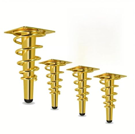 PSDFJAD ZHGUIMING 4 Stück DIY Ersatz-Möbelbeine, Metallschrank-Stützfüße, Schrankbett, Sofa, Couchtisch, Stuhl, Eckenschutz, Zubehör