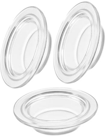 Alipis 3 Pièces Coupelle de Remplacement pour Chauffe Cire Plat Verre pour Fondant Parfumé Compatible Lampe Chauffe Huile Design Débordement pour Parfumer Votre