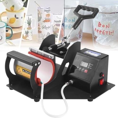 Mug Press Machine - Portable Heat Transfer Printing for Sublimation - Multifunction DIY Digital Heat Press for Custom Designs