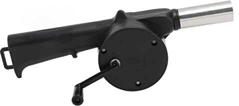 Xiuganpo Multi-Purpose Hand Crank Fan for Fireplaces, Fire Pits, Barbecues, Camping, Time-Saving Manual Air Blower, Portable Hand Crank Grill Fan, ABS Material