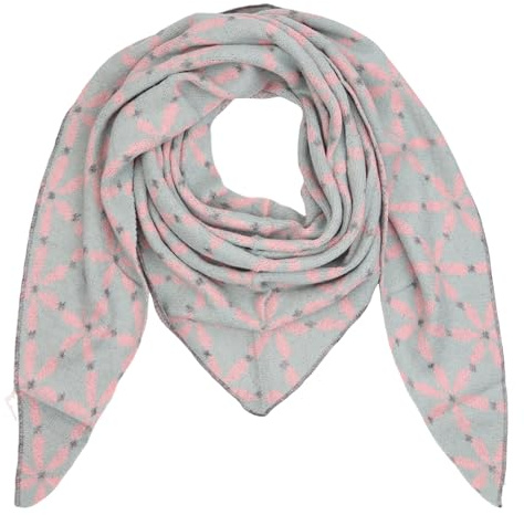 MIRROSI Dreieckstuch Damen – Kuscheliger Dreiecksschal 200x85 cm im Blumen Muster, Weich & Wärmend