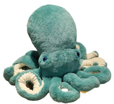 AMSLSIU Für Octopus Plüschtiere Puppen Stofftier Anhänger Kissen Lustige Simulation Home Baby Rückenkissen Weihnachten Geburtstagsgeschenk, Grün, 30cm