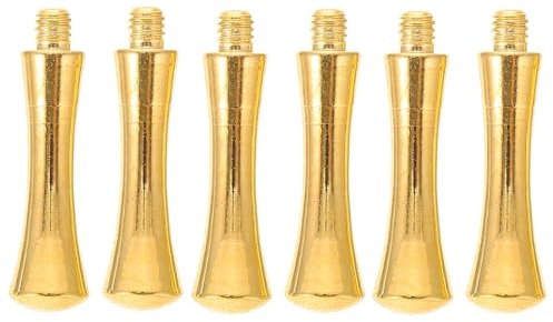 CHILDWEET 6 Stück Haarscheren Zubehör aus Edelstahl mit Glattem Schnitt und Fingerschutz für Professionelle Friseure und Heimgebrauch in Gold