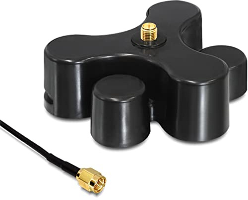Delock 88439 Antennen Standfuß (SMA Stecker auf SMA Buchse, 1m) schwarz
