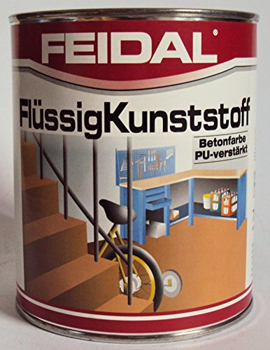 Feidal Flüssigkunststoff, zum Versiegeln und Beschichten von Betonböden, Farbton: Kieselgrau RAL 7032 / 2,5 Liter