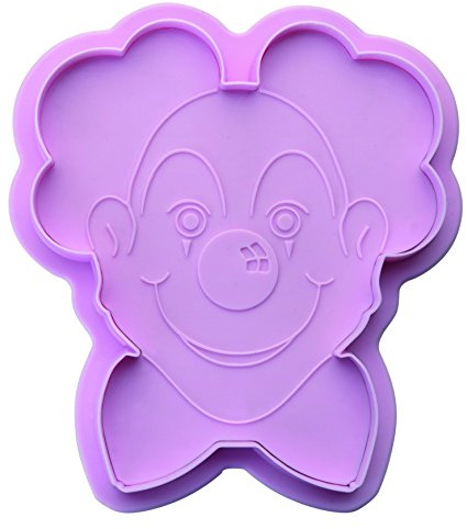 IBILI Cookie Cutter Clown 14x12 cm of Plastic, Pink, 14 x 12 x 12 cm