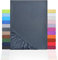 NatureMark Jersey Spannbettlaken, Spannbetttuch 100% Baumwolle in vielen Größen und Farben MARKENQUALITÄT ÖKOTEX Standard 100 | 120x200 cm - anthrazit grau