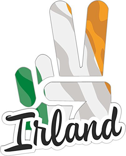 INDIGOS UG - Aufkleber - Autoaufkleber - Sticker - Irland - Victory - Sieg - Heckscheibe, Kofferraum - 10x8cm
