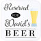 Personalised Coaster – Custom Wooden Drinks Mat – Beer Drinker Gift