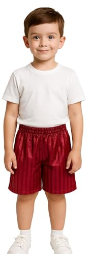 A2Z 4 Kids Boys Girls Shadow Stripe PE Shorts Sportswear Age 2-13 | Lightweight school gym wear for football training and active play comfort
