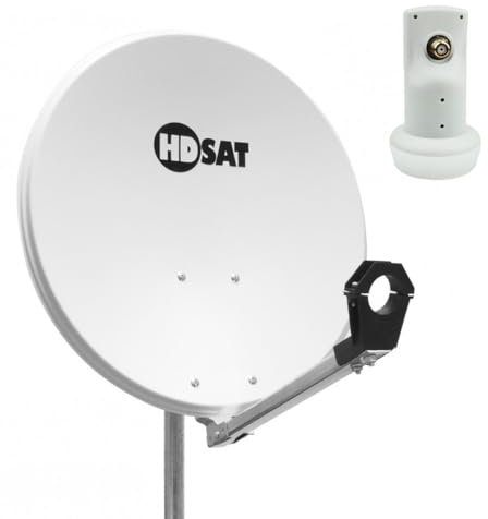 HDSAT Pack Parabole Satellite Aluminium 60cm + LNB Single HD