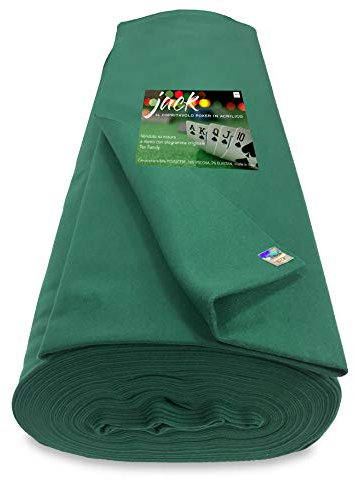 Tischdecke, Spielzeug, Poker, Acryl, Grün, Meterware, passgenau, Höhe 150 cm, mit Hologramm.