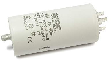 Condensatore motore 40uF±5%/475V+GRD Ø45x92mm, DUCATI