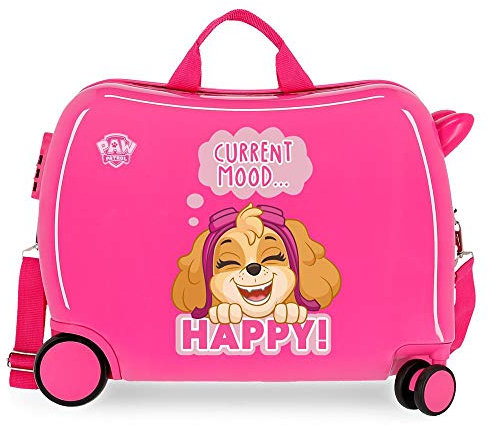 Paw Patrol Playful Kinder-Koffer Rosa 50x39x20 cms Hartschalen ABS Kombinationsschloss 38L 2,1kgs 4 Räder Handgepäck