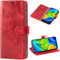 Mulbess Custodia per Xiaomi Redmi Note 9, Cover Cellulare, Tasca Slot Carta, Supporto Stand, Magnetica Chiusura, Vintage Vino Rosso