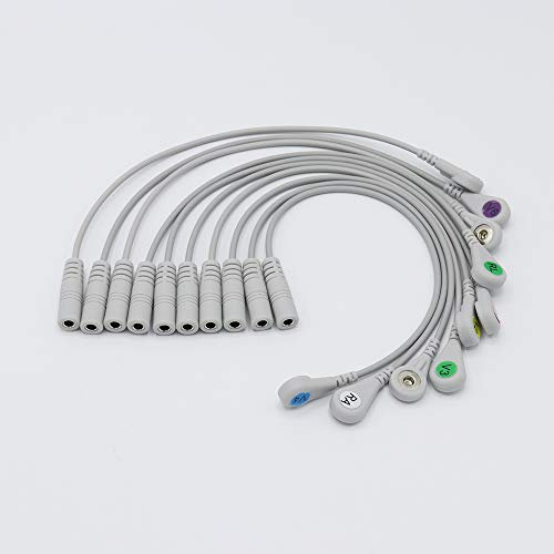 Sino-K Banana auf Snap Elektrode Adapter Kabel 9281-002-50 AHA & IEC Standard CE / FDA geprüft