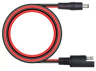 Taikuwu SAE to DC 5.5x2.1mm Adapter Cable 14AWG 60cm Heavy Duty Copper for Solar Panels, Car, Motorcycle, RV Power Connections