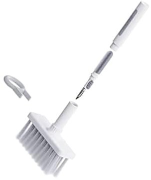 Hagibis Cepillo Limpiador de Teclado Suave 5 en 1 Kit de Herramientas Limpieza multifunción Extractor de Polvo y Cepillo múltiple para PC Laptop Auriculares y airpods (Gris)