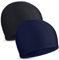 2 Pièces Bonnets de Bain Élastiques Bonnet de Natation en Tissu Confortable Bonnets de Bain Légers pour Femmes Hommes Enfants en Nageant (Noir, Bleu Marine)