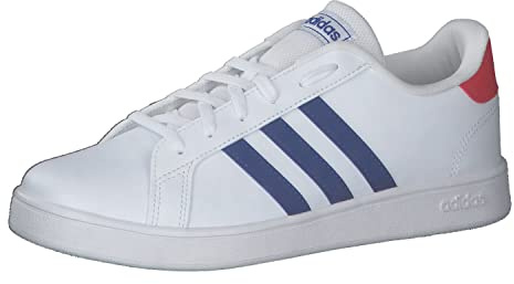 Adidas Grand Court K, Schuhe, Ftwbla Azurea Rojint, Größe 36 2/3 EU, Weiß, Blau, Rot (Ftwbla Azurea Rojint), 36 2/3 EU