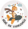 Autocollant Voiture Bébé en vadrouille (J0160). Autocollant pour Le véhicule, diamètre 13 cm