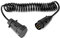 QWORK® 3 Metri 7 Pin Cavo di Prolunga Scheda Luce Rimorchio A Spirale Maschio a Femmina Presa Adattatore di Traino per Auto Caravan Camion