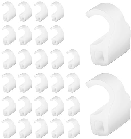30pcs Cabinet Restrictor Clips for Grass TEC 864 Hinge - Invisible Angle Restriction Door Restraint Limiter for Most Model Hinges, White