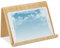 Relaxdays Porte-Livre Pratique, Support pour Votre Tablette, en Bois, Design Moderne, Cuisine et Bureau, Nature