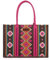 Montana West Wrangler Tragetasche, Western-Geldbörsen für Damen, Schultertasche, Boho, Azteken-Handtaschen, Angel Diamond Hot Pink-L, Large