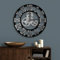 ALEENFOON Uhr Leise Wanduhren, 3D Gear Vintage Industrial Silent Nicht tickend Arabische Ziffern hängende Uhr für Wohnzimmer Küche Ohne Tickgeräusche Innenuhr (Silber Roman Numerals, 30CM)
