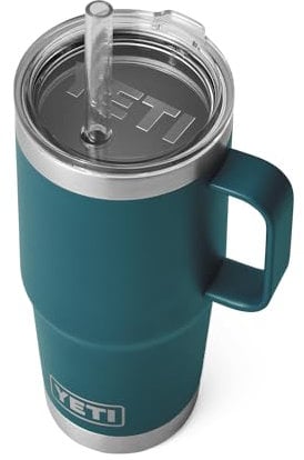 1 Rambler 25 oz Straw Mug, Vacuum Insulated, Stainless Steel, Agave Teal