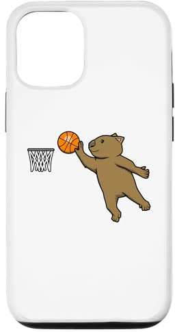 Hülle für iPhone 12/12 Pro Wombat Basketball spielend Hobby Ballsportarten