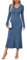 Arach&Cloz Jumper Dress for Women UK Winter Knitted Dresses Bodycon Fishtail V Neck Long Dresses Maxi Sweater (Dark Blue,M)