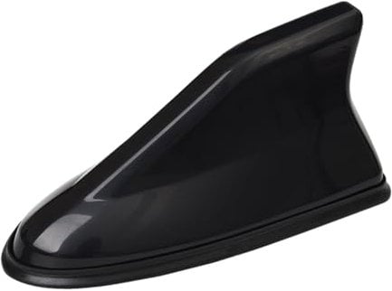CGEAMDY Auto Haifischflossen-Antenne Abdeckung Verkleidung, Fm/Am-Antenne, Hergestellt Aus ABS, Geringer Windwiderstand, Für SUV, Trucks, Vans, Auto Tuning(Schwarz)