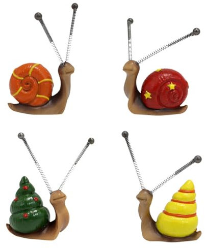 X-Institute Tragbare Schnecken Dekoration Schnecken Miniaturfiguren Niedliche Tiersammlung Hausgarten Dekoration Kunstornamente Neujahrsgeschenke Nachttische