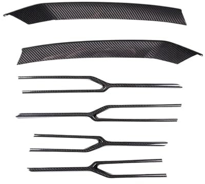 Vorderen Grill Für Lamborghini Für Urus 2018 2019 2020 2021 Carbon Faser Auto Vorderen Stoßfänger Grille Trim Vorne Nebel Licht Trim Aufkleber Kühlergrill