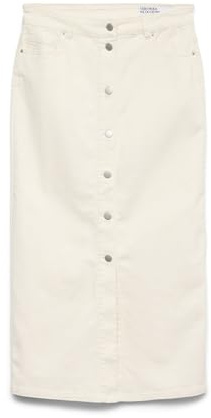 VERO MODA Female Jeansrock VMWILD Hohe Taille Langer Rock
