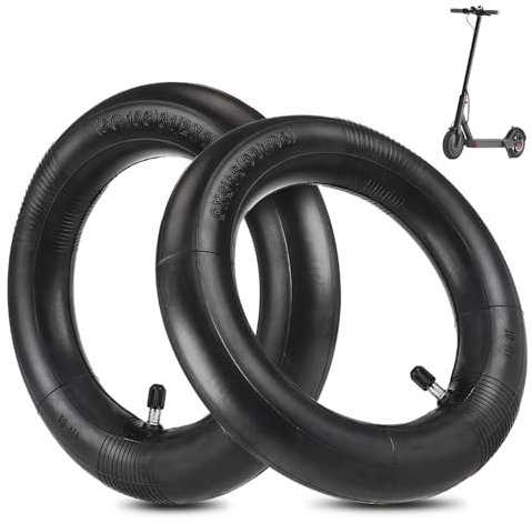 Forhandy 8 1/2 x 2 E Scooter Schlauch, 2 Stück Verdickter Schlauch für Xiaomi 1S/M365/Pro2/Pro/Soflow SO3/Essential e Scooter, Ersatzreifen 8,5 Zoll Ersatzschlauch Silbernes Ventil 90°