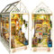 BuzzoXerex Book Nook Kit, Casa Libros de Madera, Miniatura de Madera, DIY Booknook para Decoración de Estanterías, Adolescentes y Adultos a Partir de 14 Años (Jardines)