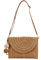 TOFBS Strandtasche Damen Stroh Clutch Handtasche Umschlag Tasche Flache Korbtasche Sommer Gewebte Schultertaschen mit Schultergurte Boho Stil für Strand Urlaub Reisen (Hellbraun)