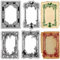 craspire Rahmen Klarstempel Etikett Transparent Klares Silikon Stempelsiegel Wiederverwendbar Transparent Vintage Retro Randstempelblätter Für DIY Handgefertigte Journaling Karten Scrapbooking
