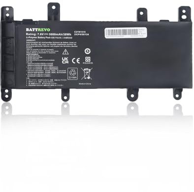 BATTREVO C21N1515 Batería de portátil para ASUS X756UW X756UQ X756UV X756U X756UJ X756UA X756UX X756UB X756UXM R753U R753UA R753UB R753UJ Series Notebook 0B200-01800100 X756UJ-T4053T X756UW-T4081T
