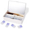 VORDRASSIL MR1 Daily Contact Lens Organizer Case with Mirror and Separate Compartments for Left and Right Lenses, Daily Contact Lens Travel Case
