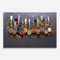 ARTHUB® Küchenrückwand aus Glas 50x70 cm, 5mm ESG | Spritzschutz, Glasplatte, Herdspritzschutz, Wandschutz für Herd, Hartglas, Lebensmittel, Gewürze, Spices Black Board