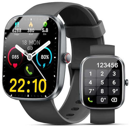 Smart Watch for Men Women, Smart Watches Answer/Make Calls, Fitness Watch with Heart Rate/Sleep Monitor, 100+ Sport Activity Tracker Step Counter, IP68 Waterproof Fitness Tracker for Android iOS